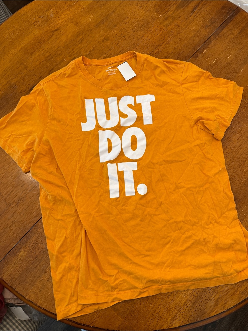 Nike Orange 'JUST DO IT.' Graphic Short Sleeve Tee xxl